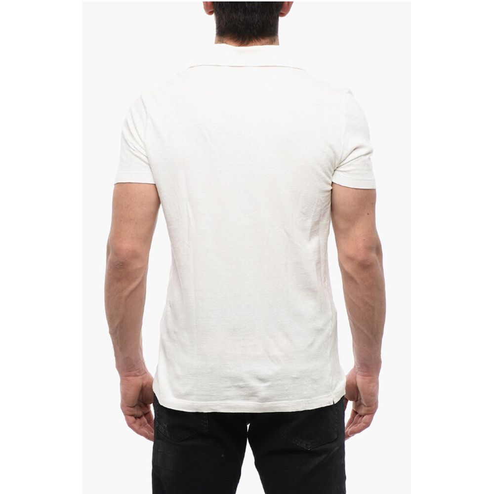 Altea Linen Blend Polo With Breast Pocket