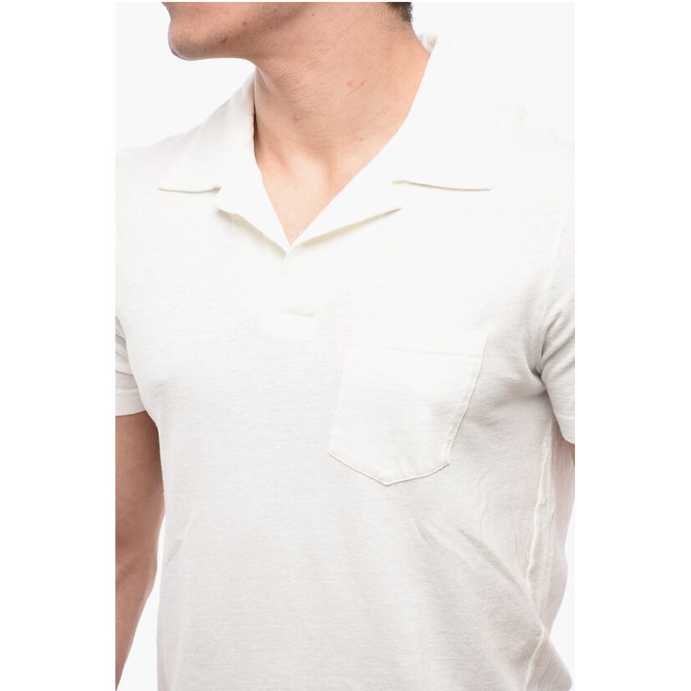 Altea Linen Blend Polo With Breast Pocket
