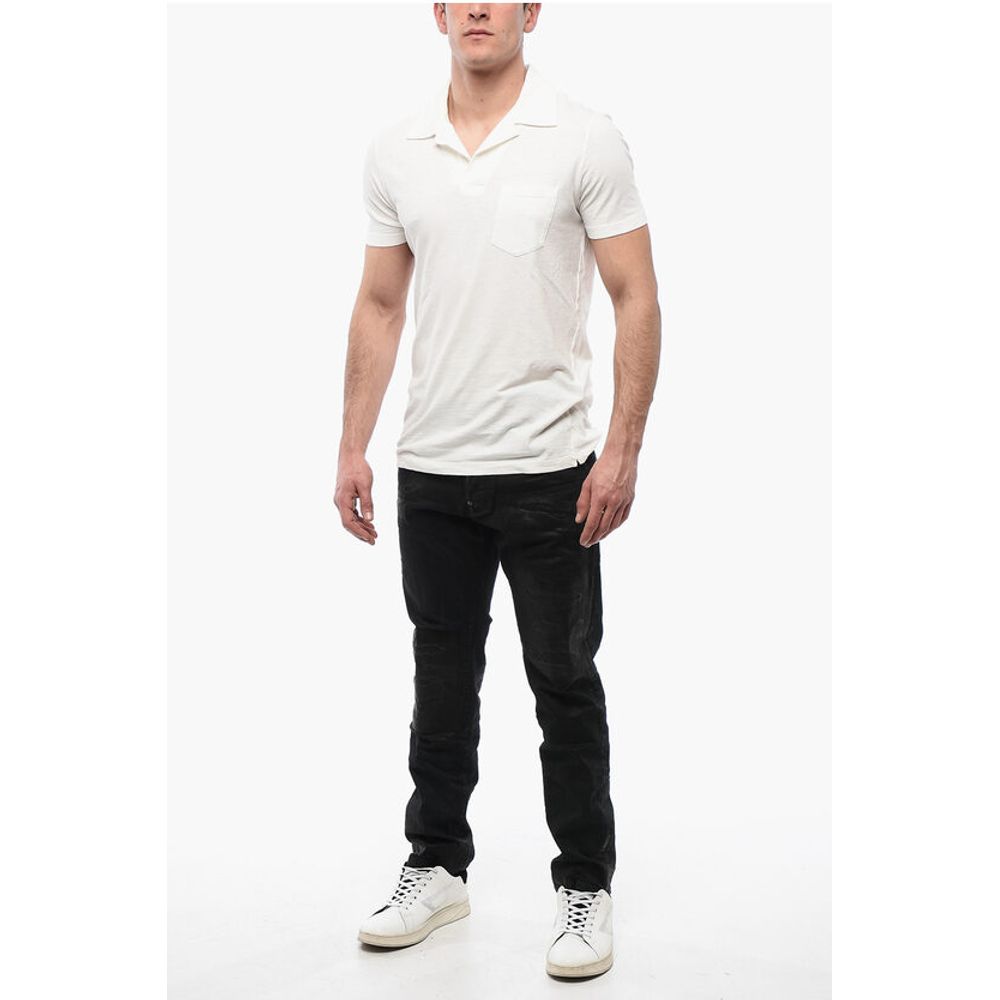Altea Linen Blend Polo With Breast Pocket