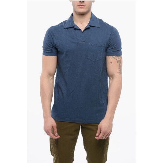 Altea Linen Blend Polo With Breast Pocket