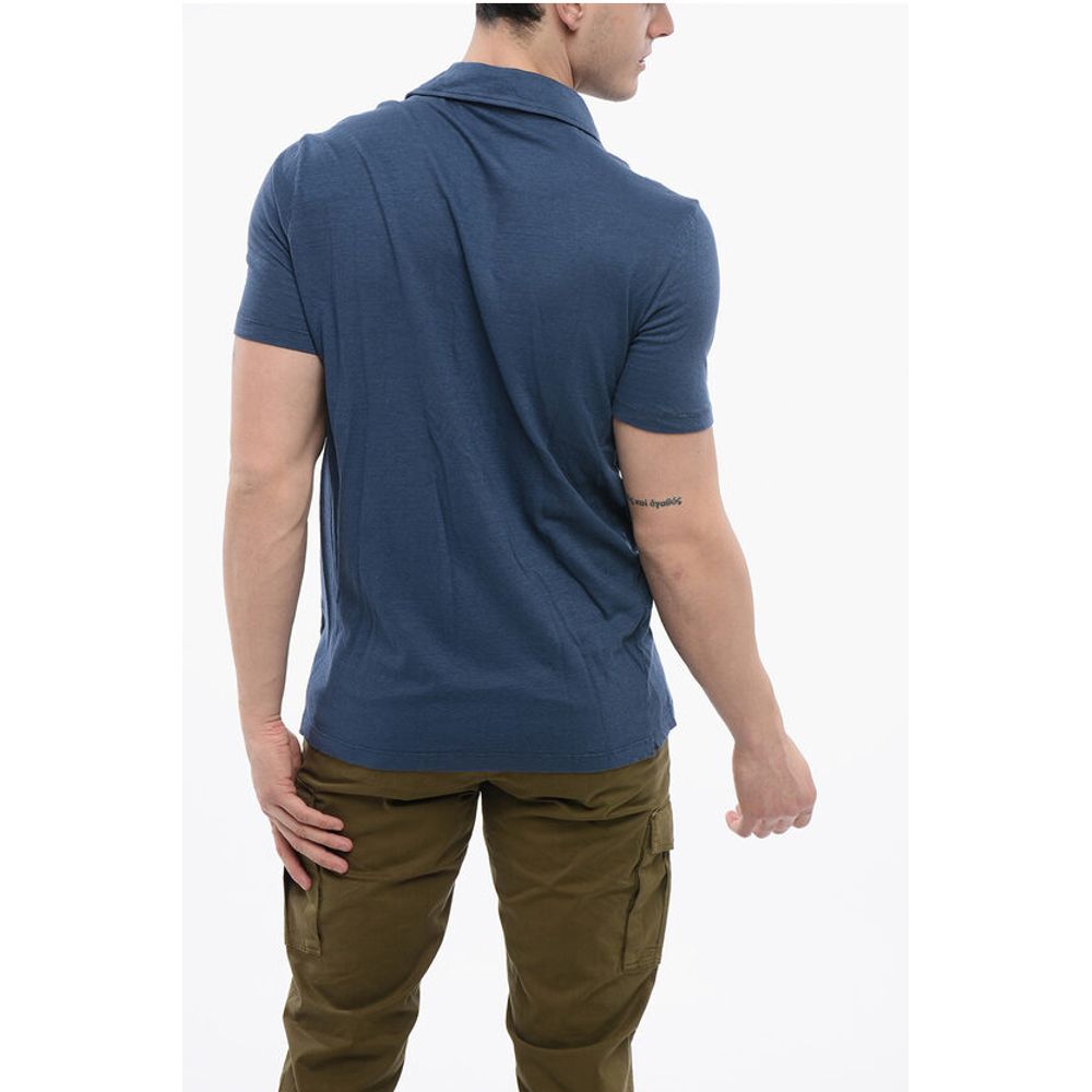 Altea Linen Blend Polo With Breast Pocket