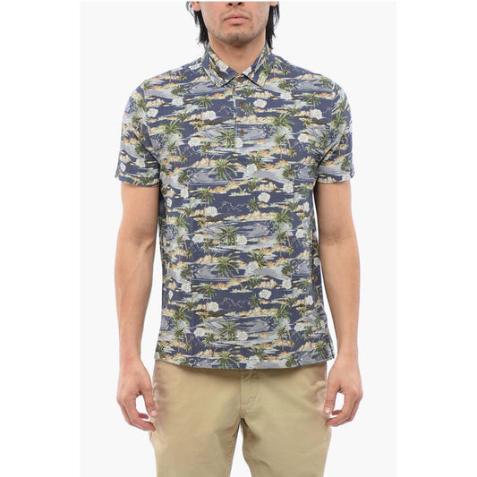 Altea Beach Print Cotton Polo