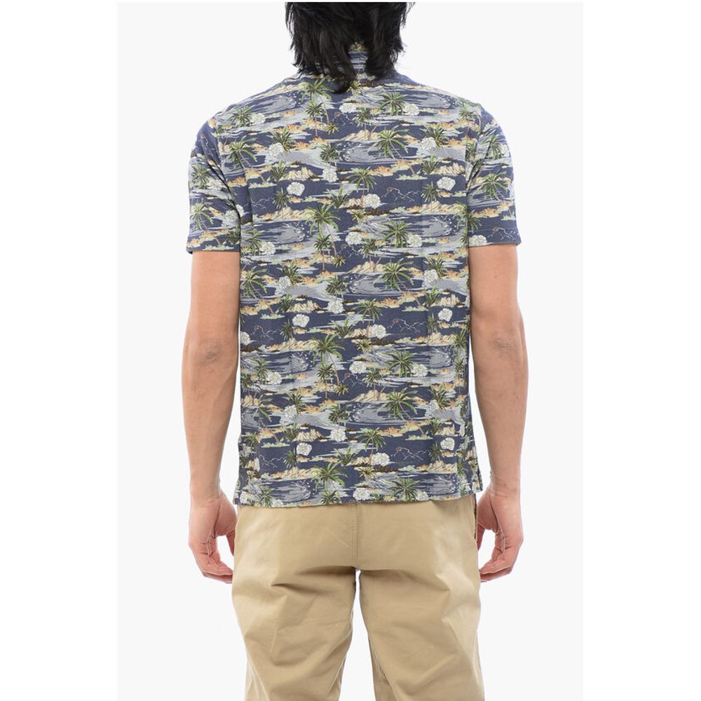 Altea Beach Print Cotton Polo