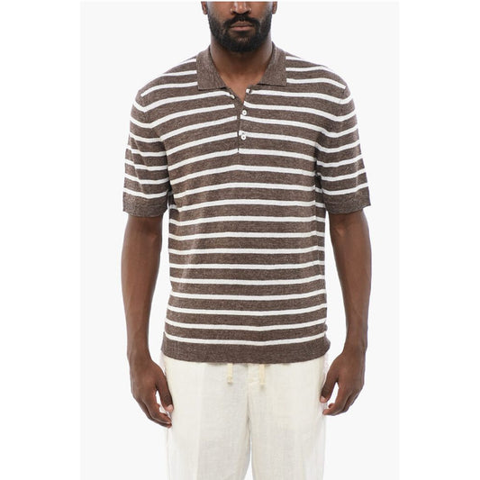 Altea Linen Pinstriped Polo