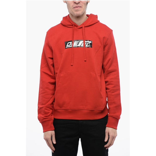 Diesel Brushed Cotton S-GINN Hoodie with Printed Logo