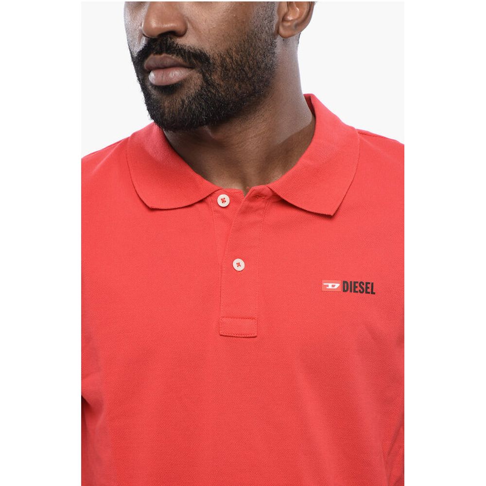 Diesel Slim Fit T-SMITH-DIV Polo Shirt with Contrasting Logo