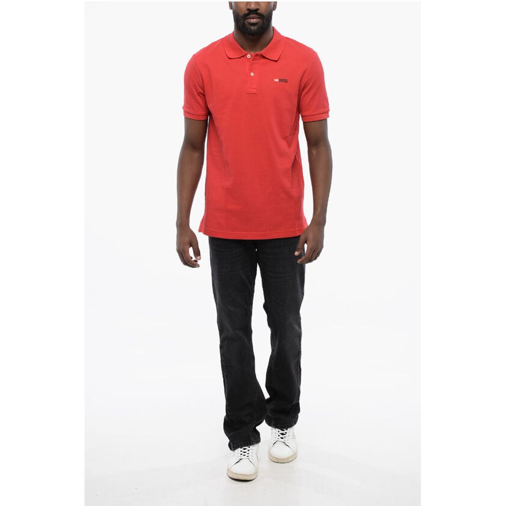 Diesel Slim Fit T-SMITH-DIV Polo Shirt with Contrasting Logo