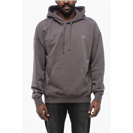 Diesel Solid Color S-ROB-HOOD-DOVAL-PJ Hoodie with Patch Pocket