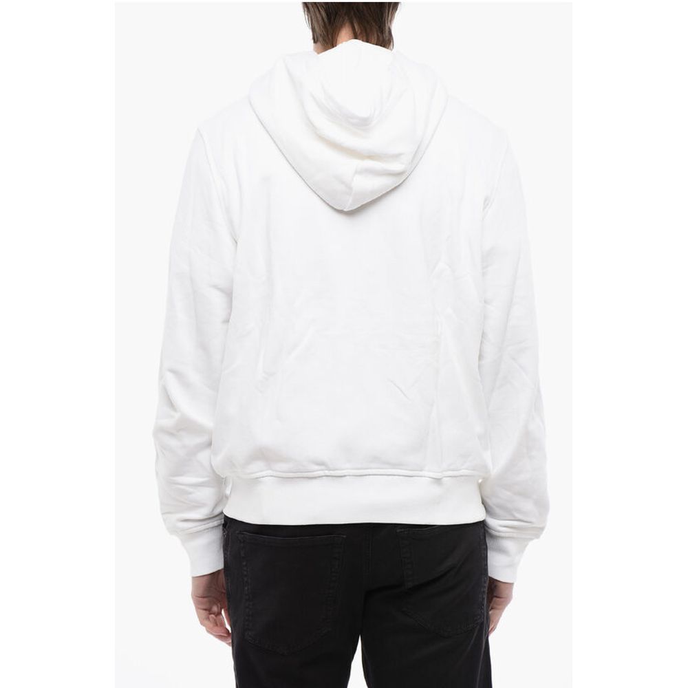 Diesel RED TAG Brushed Cotton S-GINN Sweatshirt with Hood and Zip C