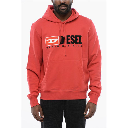 Diesel Solid Color S-GINN-HOOD-DIV Hoodie with Embroidered Logo