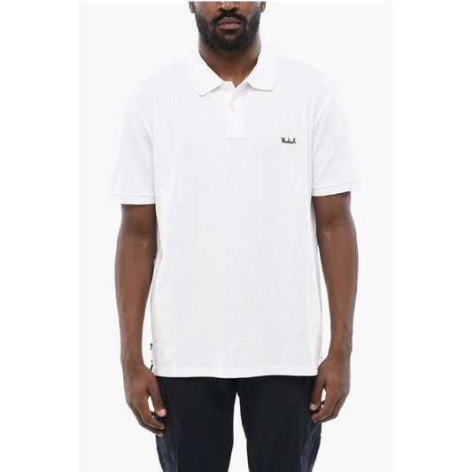 Woolrich Piquet Cotton Polo with Embroidery