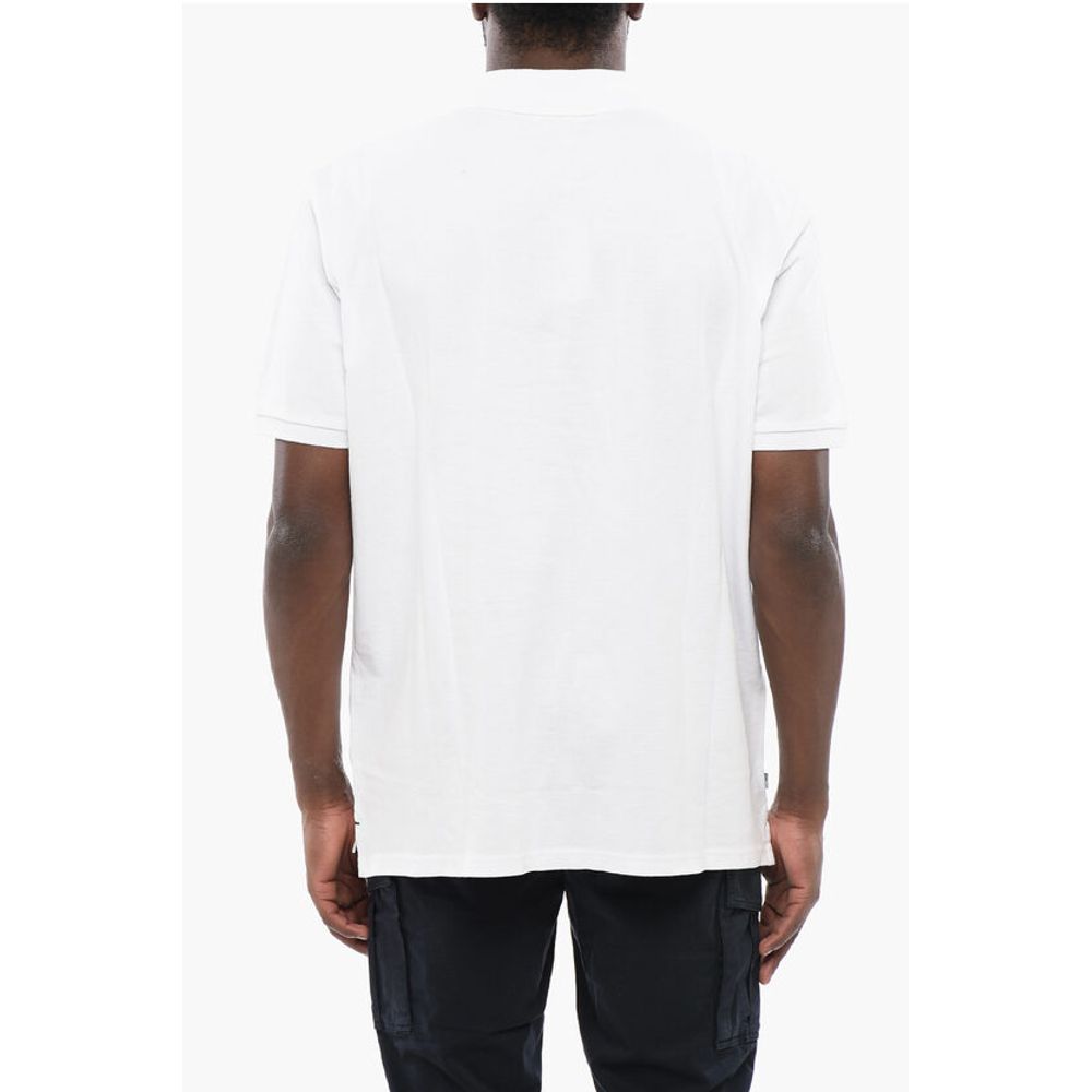 Woolrich Piquet Cotton Polo with Embroidery