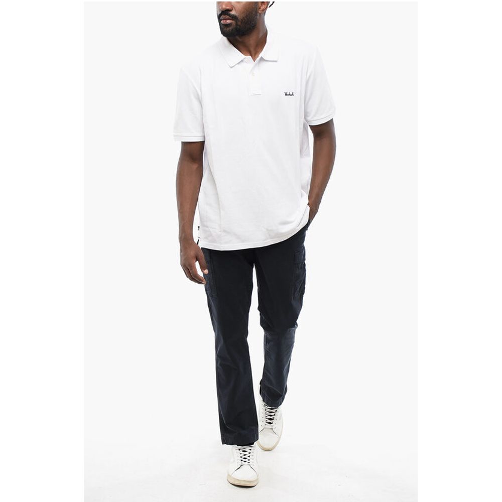 Woolrich Piquet Cotton Polo with Embroidery