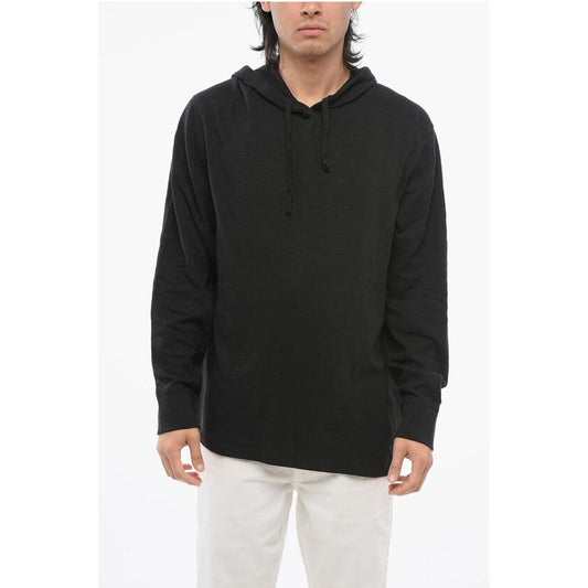 Rag&Bone Monochrome Knitted Cotton Hoodie