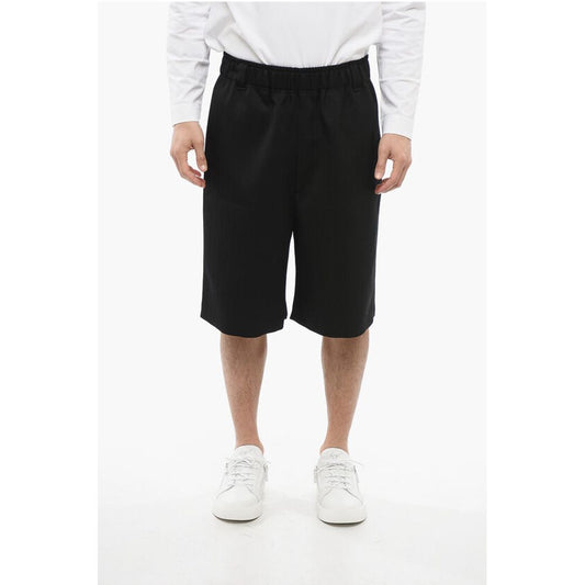 Jacquemus Jacquard Wool JUEGO Shorts with Elastic Waistband
