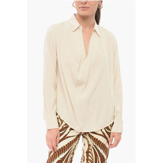 Rag&Bone PHILLIPA Blouse with Button-wodn Collar
