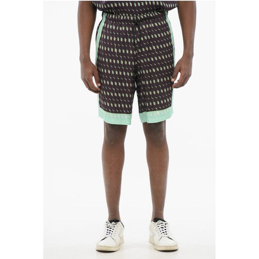 Dries Van Noten Geometric Patterned PIPERI Chiffon Shorts