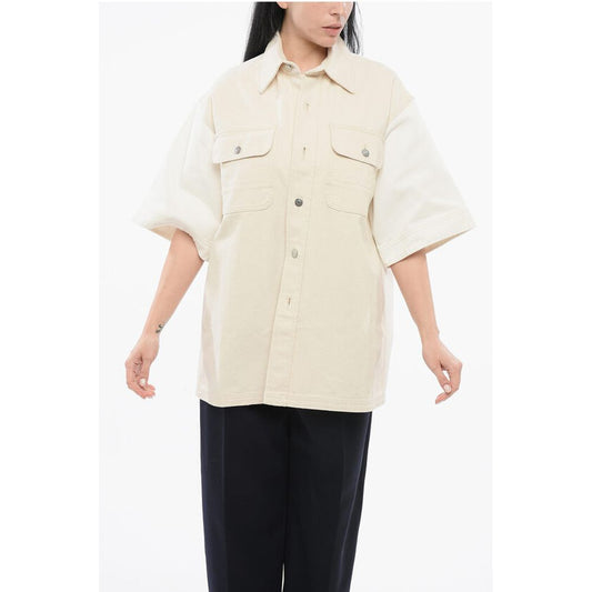 Stella McCartney Denim Overshirt with Contrasting Sleeves