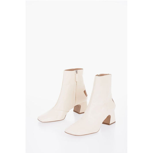 Maison Margiela Leather Booties With Cut-out detail Heel 6 cm