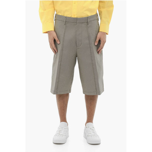 Neil Barrett Straight Leg Bermuda Shorts with Belt Loops