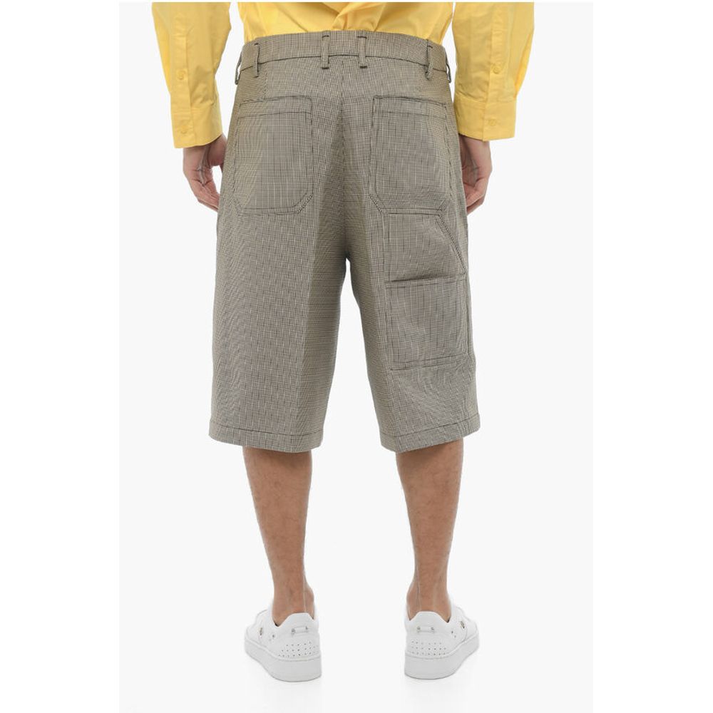 Neil Barrett Straight Leg Bermuda Shorts with Belt Loops