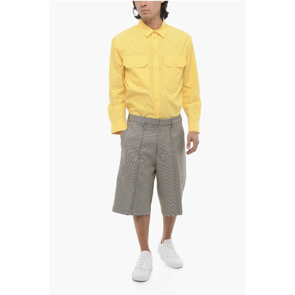 Neil Barrett Straight Leg Bermuda Shorts with Belt Loops