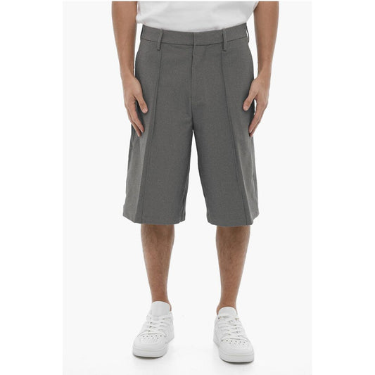 Neil Barrett Straight Leg Shorts with Belt Loops