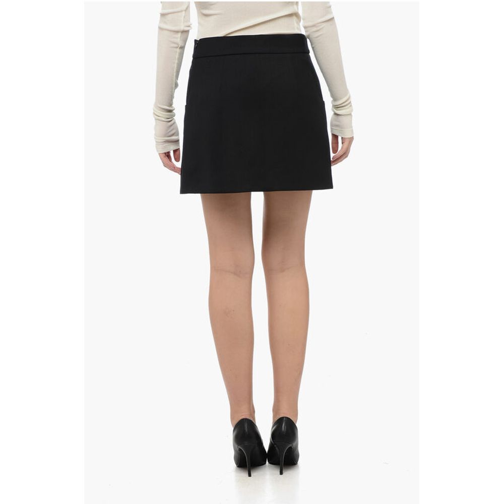 Parosh Wool LILIUXY Miniskirt with Decorative Buttons