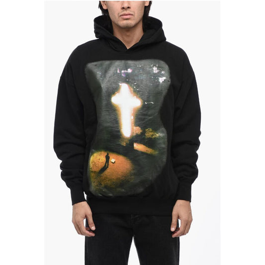 1989 Studio Cotton Hoodie Sweatshirt with Maxi Print