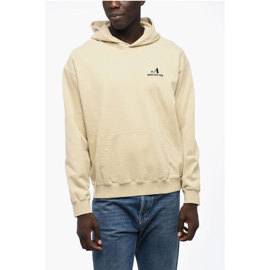 Awake New York Brushed Cotton Hoodie with Embroidered Logo