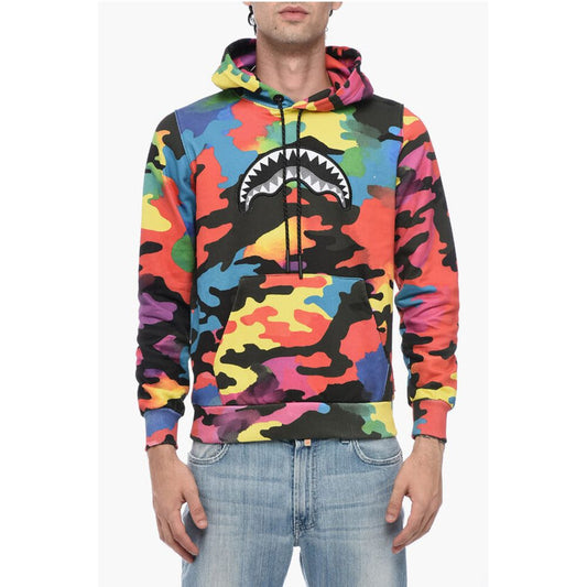 Sprayground Multicolored Hoodie Sweatshirt with Embroidered Logo