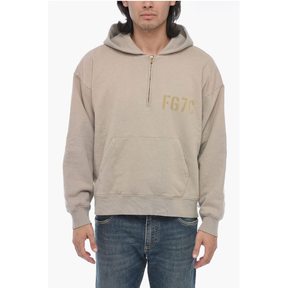 Fear Of God Hoodie Sweatshirt with Half Zip