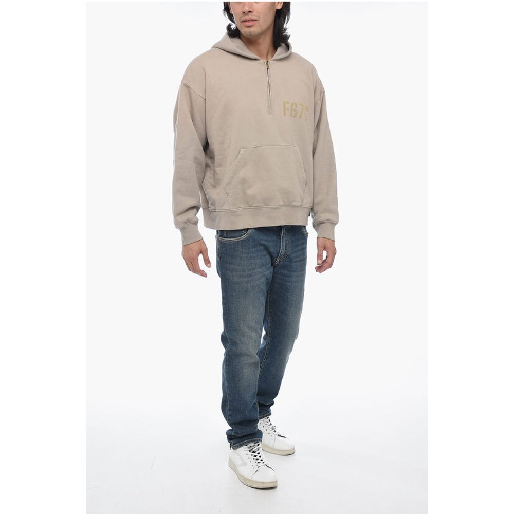 Fear Of God Hoodie Sweatshirt with Half Zip