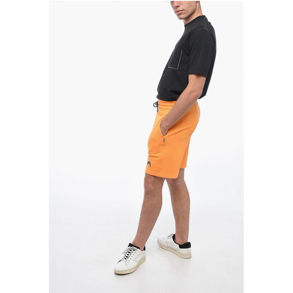 Sprayground Brushed Cotton Shorts with Embroidered Logo