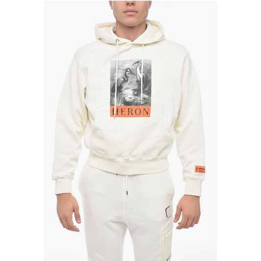 Heron Preston Brushed Cotton Printed Hoodie