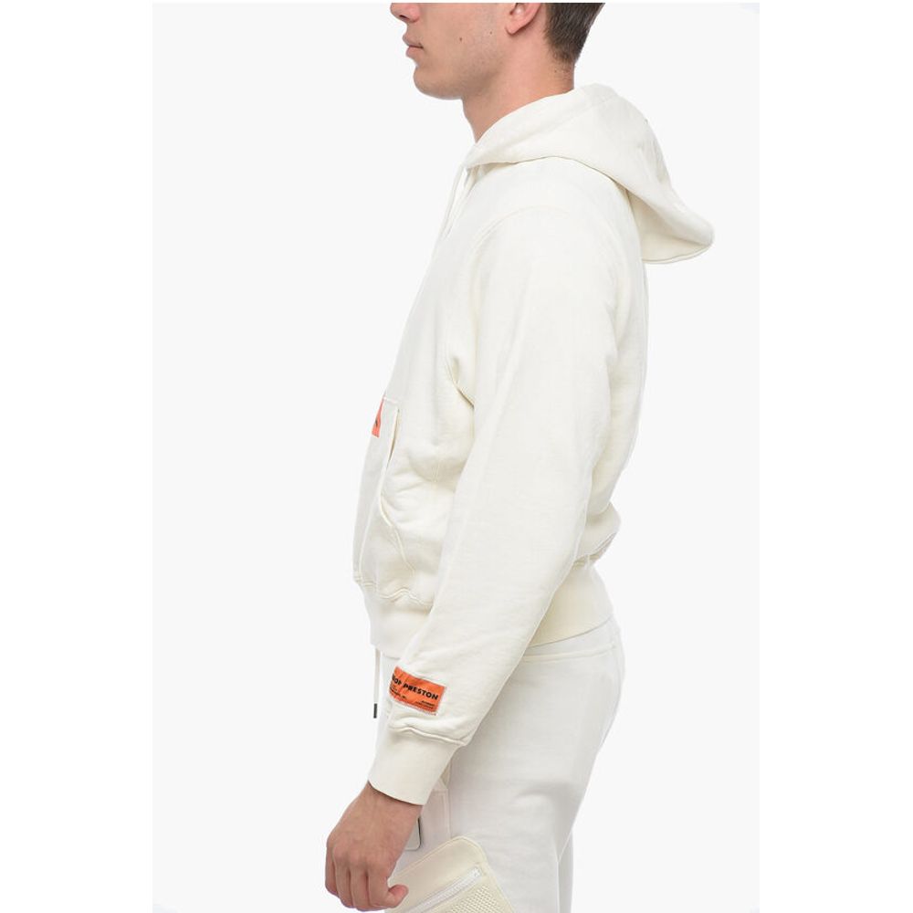 Heron Preston Brushed Cotton Printed Hoodie