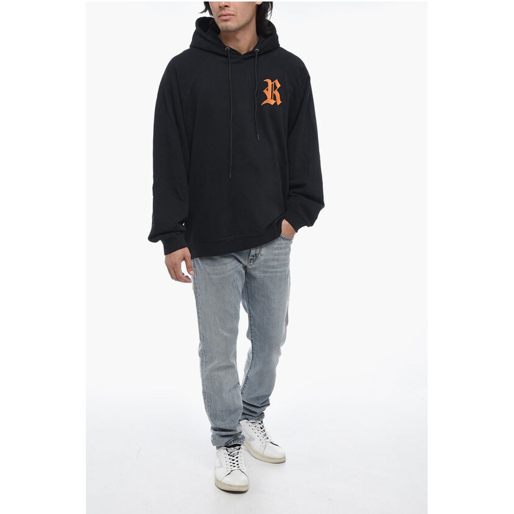 Raf Simons Oversize Fit Hoodie With Logo Patch