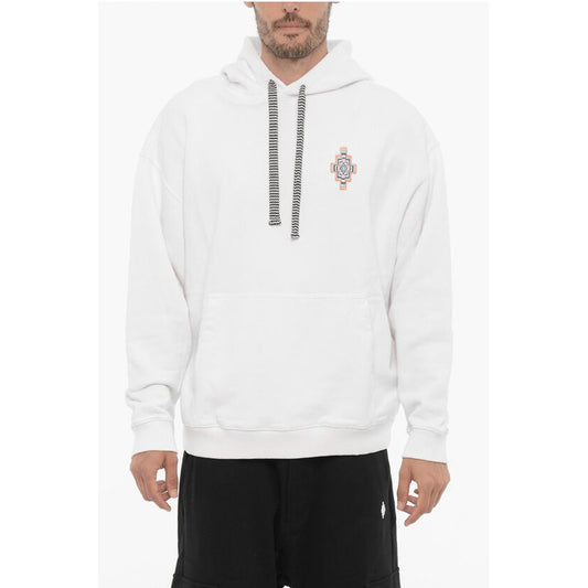 Marcelo Burlon Cotton OPTICAL CROSS Hoodie with Patch Pocket