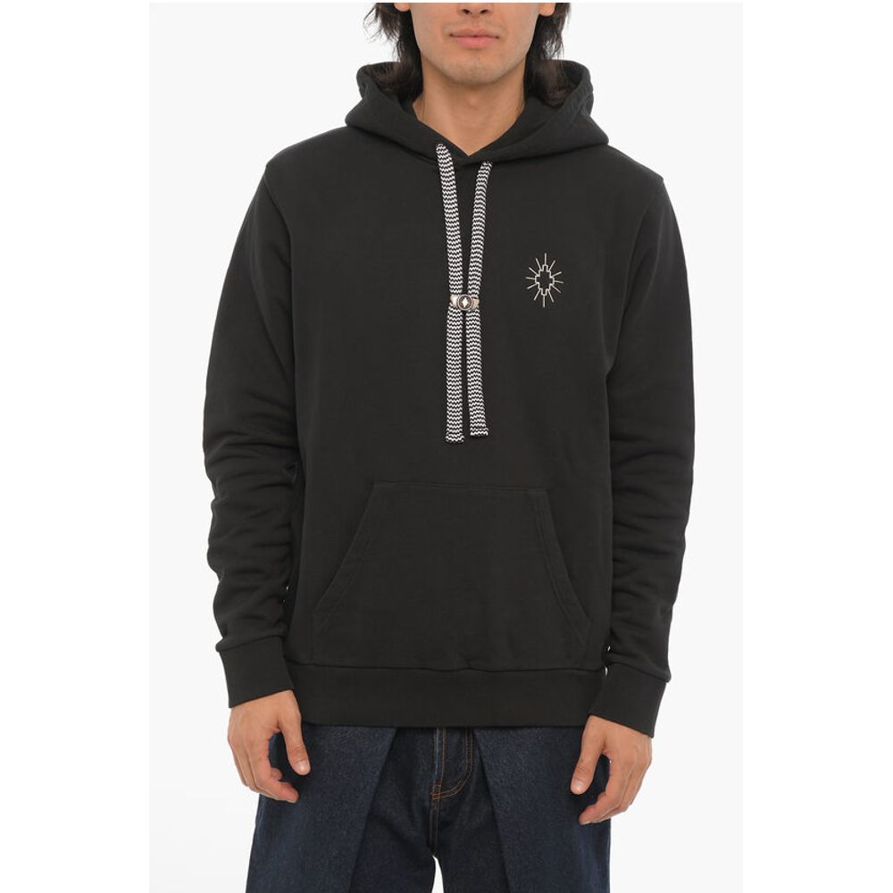 Marcelo Burlon Cotton ECLIPSE Hoodie With Patch Pocket