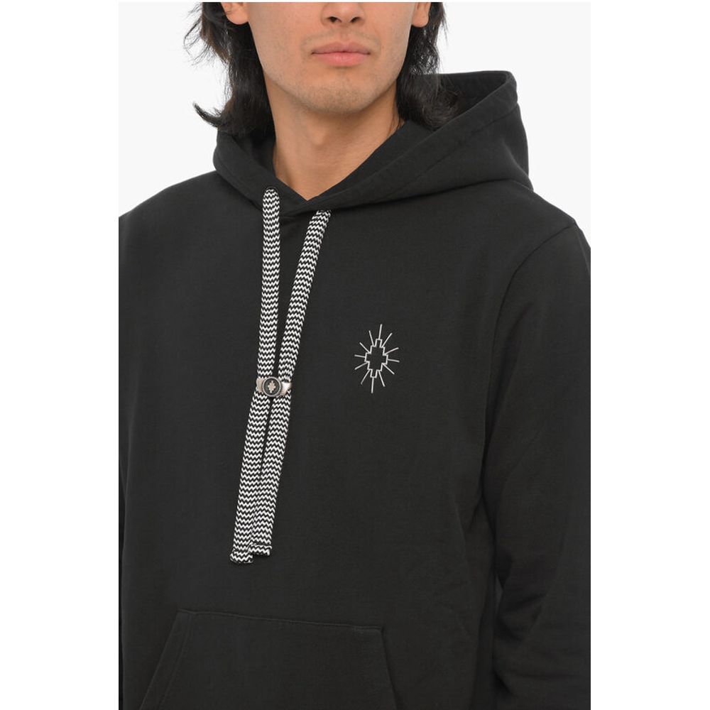 Marcelo Burlon Cotton ECLIPSE Hoodie With Patch Pocket