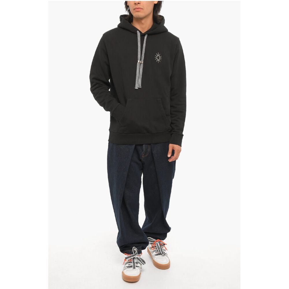 Marcelo Burlon Cotton ECLIPSE Hoodie With Patch Pocket