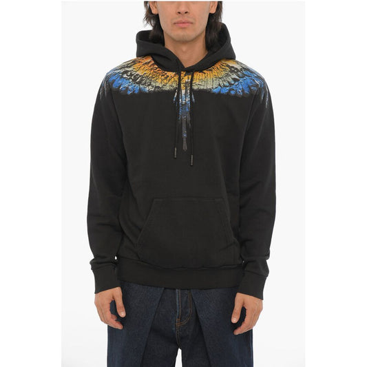 Marcelo Burlon Brushed Cotton LUNAR WINGS Hoodie