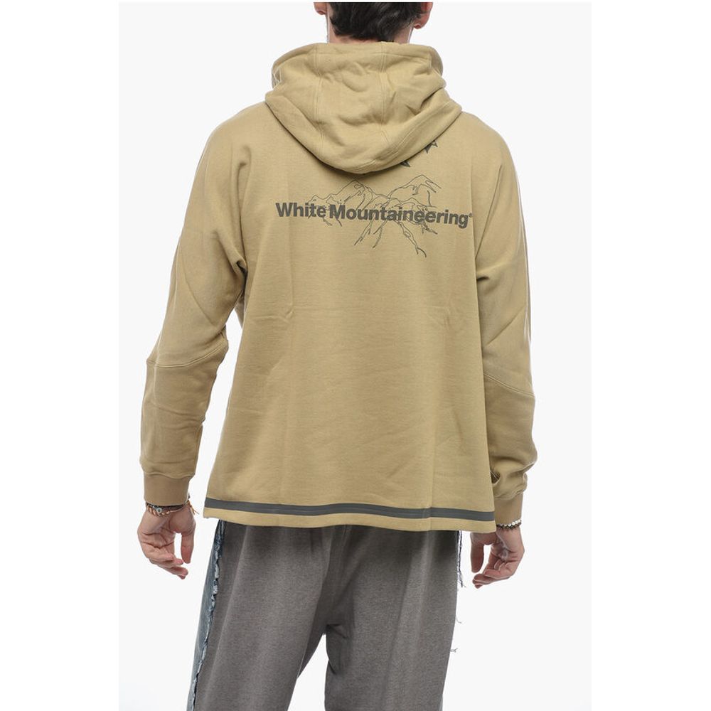 Paul & Shark WHITE MOUNTAINEERING Brushed Cotton Hoodie with Breast Pocke