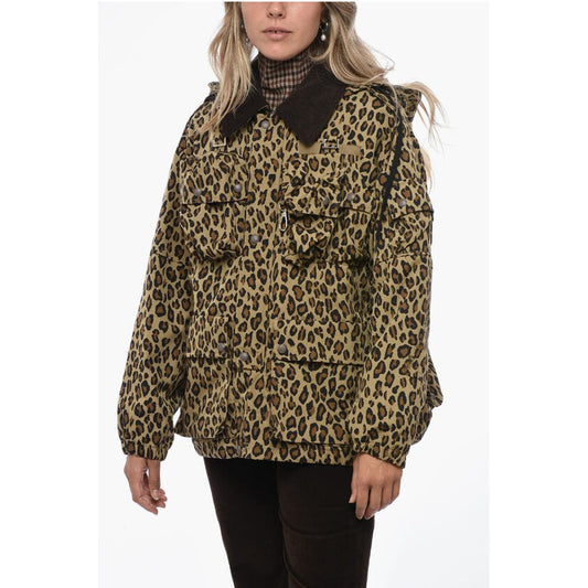 R13 Utility Jacket with Animalier Pattern