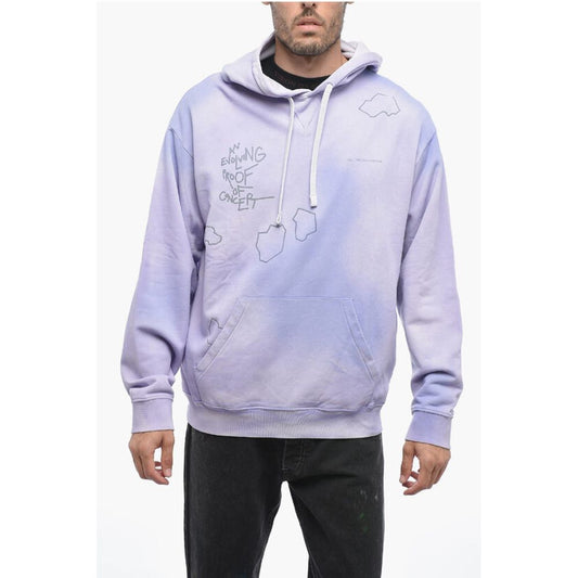 Objects IV Life Printed Faded Effect Hoodie