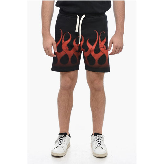 Vision of Super Flame Print Brushed Cotton Jogger Shorts
