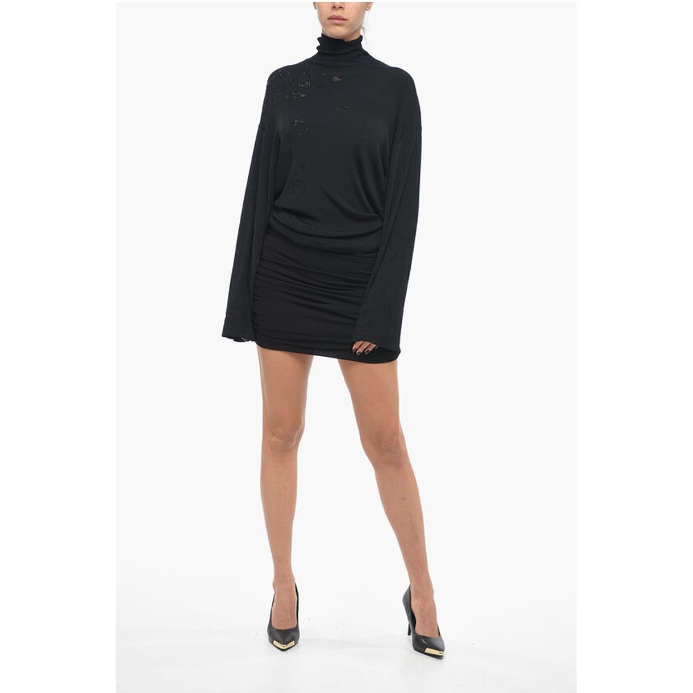 Tory Burch Draped Viscose Miniskirt