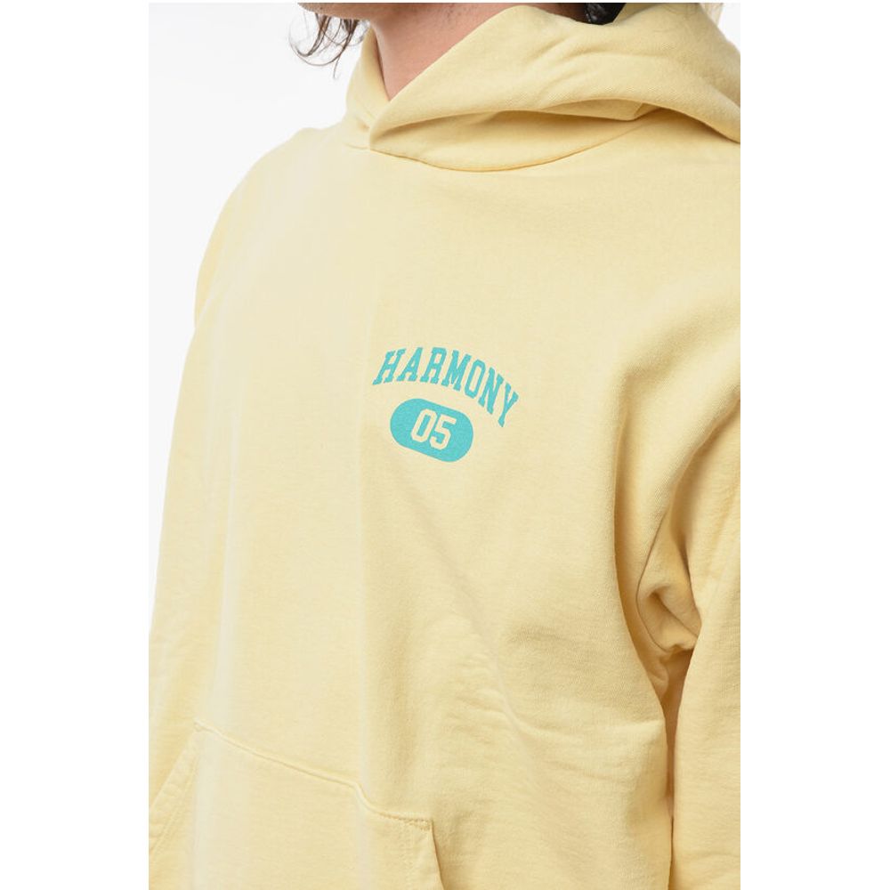 Harmony Logo Printed Brushed Cotton Hoodie