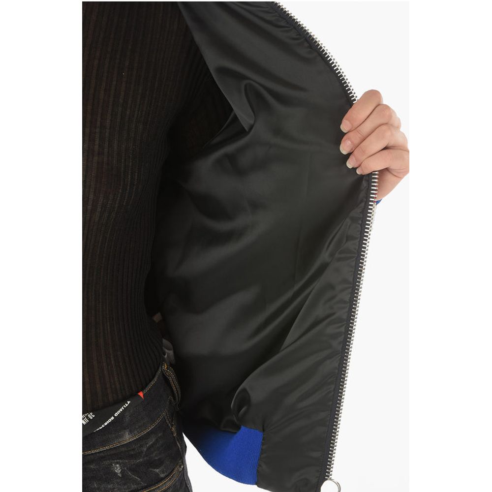 Philipp Plein COUTURE All-Over Sequine and Crystal AMERICA Bomber Jacket