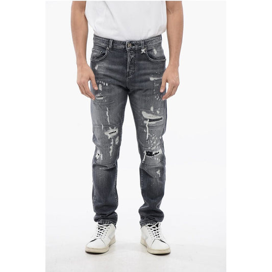 John Richmond Distressed Effect SKY Skinny Fit Jeans 16 cm
